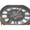 Tavolino Aggiuntivo Home ESPRIT Nero Dorato Metallo Cristallo 48 x 48 x 51 cm