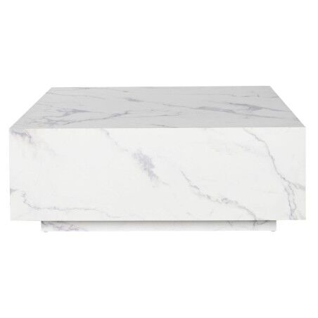 Tavolino da Caffè Home ESPRIT Bianco Legno MDF 90 x 90 x 35 cm
