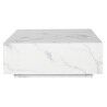 Tavolino da Caffè Home ESPRIT Bianco Legno MDF 90 x 90 x 35 cm