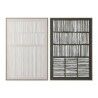Quadro Home ESPRIT Bianco Verde Beige Grigio scuro polistirene Tela Righe Città (2 Unità)