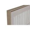 Quadro Home ESPRIT Bianco Verde Beige Grigio scuro polistirene Tela Righe Città (2 Unità)