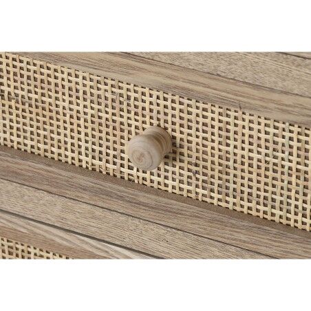 Cassettiera Home ESPRIT Naturale Rattan Legno di paulownia 40 x 30 x 104 cm