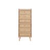 Cassettiera Home ESPRIT Naturale Rattan Legno di paulownia 40 x 30 x 104 cm