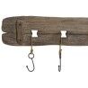 Appendiabiti da parete Home ESPRIT Naturale Metallo Legno di paulownia 99 x 3 x 31 cm