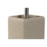 Scopino per il Bagno Home ESPRIT Crema Argentato Resina Polietilene 9,5 X 9,5 X 36,5 CM
