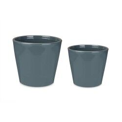 Set di Vasi Ibergarden LINCE-22-28-A Antracite Argilla Ø 22 cm Ø 28 cm 2 Pezzi