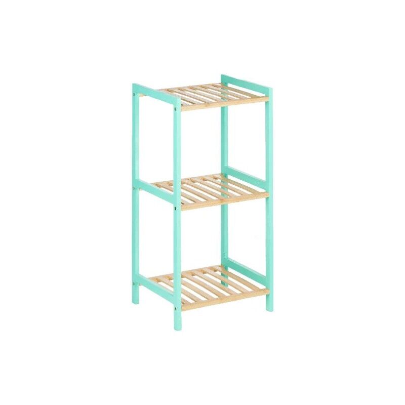 Scaffale da Bagno Berilo WR5503-3-466 Naturale Menta 35 x 30 x 70 cm Scaffale da Bagno Berilo WR5503-3-466 Naturale Menta 35 x 30 x 70 cm