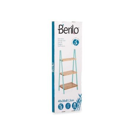 Scaffale da Bagno Berilo WR5504-3-432 Naturale Menta 40,3 x 81,5 x 30 cm