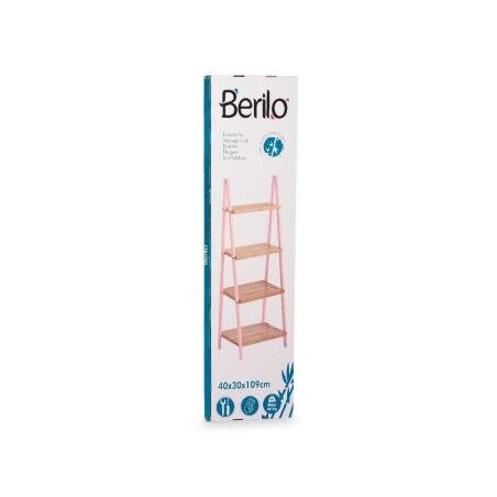 Scaffale da Bagno Berilo WR5504-4-429 Rosa Naturale 40 x 109,3 x 30 cm