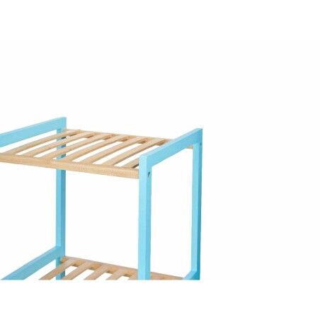Scaffale da Bagno Berilo WR5503-4-462 Azzurro Naturale 35 x 30 x 100 cm