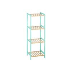 Scaffale da Bagno Berilo WR5503-4-461 Naturale Menta 35 x 30 x 100 cm