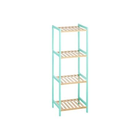 Scaffale da Bagno Berilo WR5503-4-461 Naturale Menta 35 x 30 x 100 cm