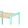 Scaffale da Bagno Berilo WR5503-4-461 Naturale Menta 35 x 30 x 100 cm