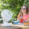 Ventilatore da Scrivania Ricaricabile con LED FanLed InnovaGoods Ø6,6'' 4000 mAh