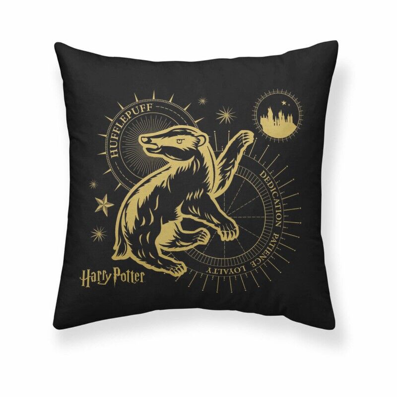 Fodera per cuscino Harry Potter Hufflepuff Nero Multicolore 50 x 50 cm Fodera per cuscino Harry Potter Hufflepuff Nero Multicolore 50 x 50 cm