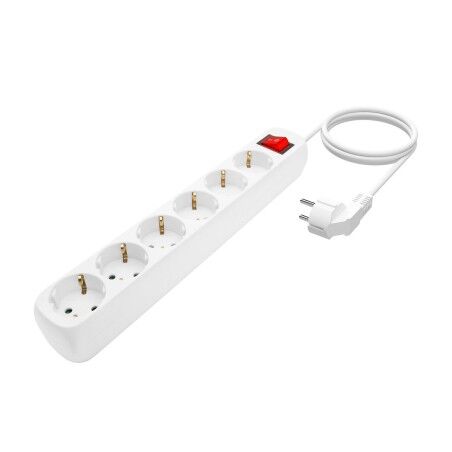 Multipresa 6 Prese con Interruttore Aisens A154-0535 Bianco (1,4 m)