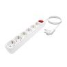 Multipresa 6 Prese con Interruttore Aisens A154-0535 Bianco (1,4 m)