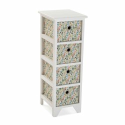 Cassettiera multiuso Versa Acuarela 30 x 72 x 25 cm Bianco