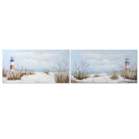 Quadro Home ESPRIT Faro Mediterraneo 140 x 3 x 70 cm (2 Unità)