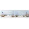 Quadro Home ESPRIT Faro Mediterraneo 140 x 3 x 70 cm (2 Unità)