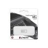 Memoria USB Kingston DTMC3G2/64GB Portachiavi Argentato Nero 64 GB