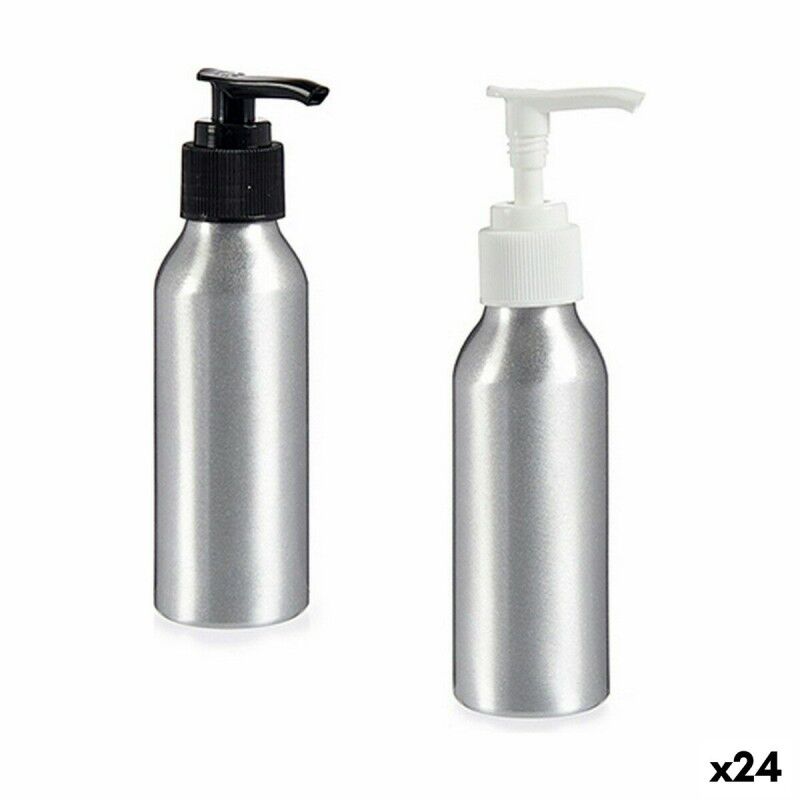 Dispenser di Sapone Berilo CH9979-1 Argentato Metallo polipropilene 100 ml 4 x 13 x 5 cm (24 Unità)