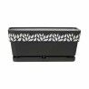 Vaso rettangolare da Balcone Stefanplast Cloe Antracite Plastica 13,3 x 12,3 x 29,3 cm (12 Unità)