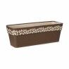 Vaso rettangolare da Balcone Stefanplast Cloe Marrone Plastica 49,5 x 17 x 19 cm (12 Unità)