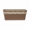Vaso rettangolare da Balcone Stefanplast Cloe Marrone Plastica 13,3 x 12,3 x 29,3 cm (12 Unità)