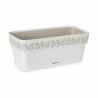 Vaso rettangolare da Balcone Stefanplast Gaia Bianco Plastica 13,3 x 12,3 x 29,3 cm (12 Unità)