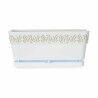Vaso rettangolare da Balcone Stefanplast Gaia Bianco Plastica 13,3 x 12,3 x 29,3 cm (12 Unità)