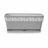 Vaso rettangolare da Balcone Stefanplast Gaia Grigio Plastica 13,3 x 12,3 x 29,3 cm (12 Unità)