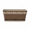 Vaso rettangolare da Balcone Stefanplast Gaia Marrone Plastica 13,3 x 12,3 x 29,3 cm (12 Unità)