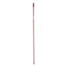 Mazza per la Scopa Righe 2,3 x 130 x 2,3 cm Rosso Metallo (12 Unità)