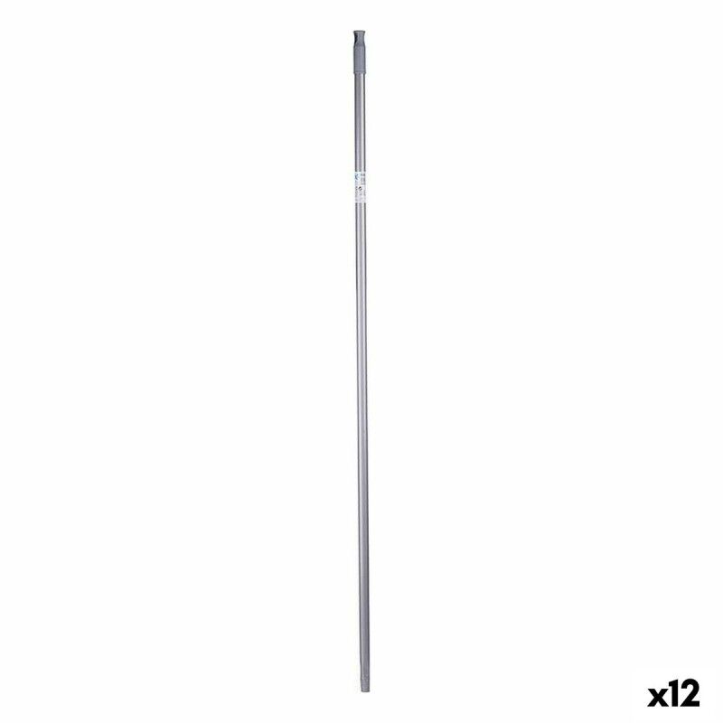 Mazza per la Scopa 2,3 x 130 x 2,3 cm Grigio Metallo (12 Unità) Mazza per la Scopa 2,3 x 130 x 2,3 cm Grigio Metallo (12 Unità)