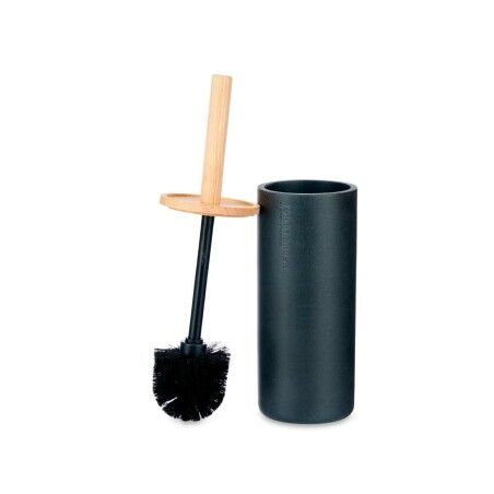Scopino per il Bagno Berilo B5456BC-5 - 440 Nero Legno Resina 10,2 x 38 x 10,2 cm (4 Unità)