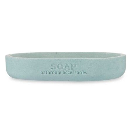 Portasapone Berilo B5456BC-4 - 457 Azzurro Resina Bambù 12,5 x 2,5 x 8,5 cm (6 Unità)