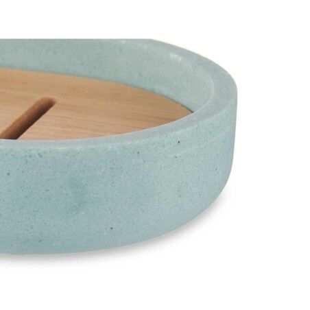 Portasapone Berilo B5456BC-4 - 457 Azzurro Resina Bambù 12,5 x 2,5 x 8,5 cm (6 Unità)