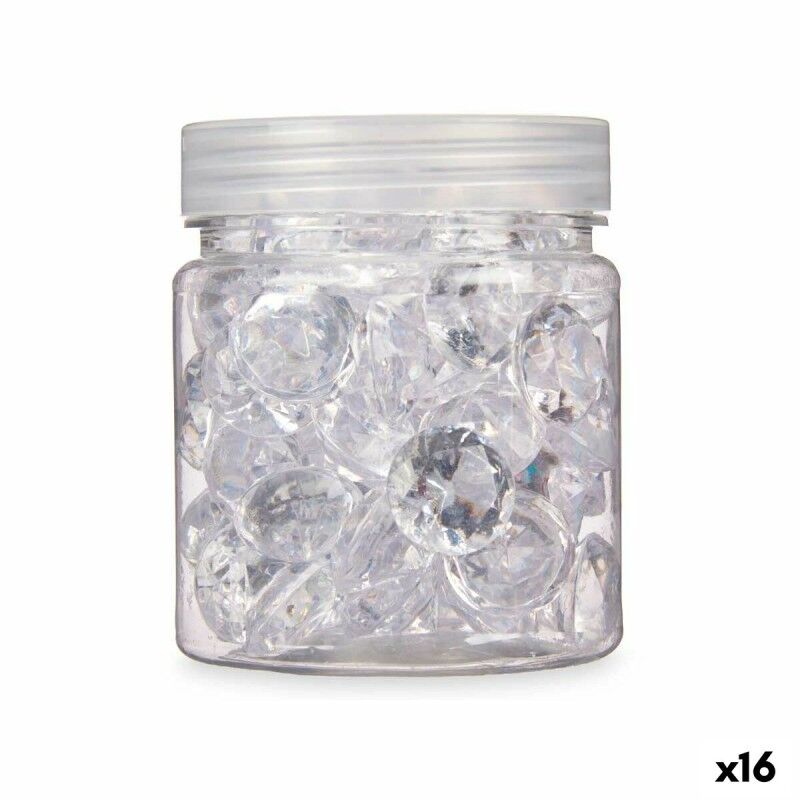 Pietre Decorative Diamante 150 g Trasparente (16 Unità) Pietre Decorative Diamante 150 g Trasparente (16 Unità)