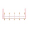 Appendiabiti per Porte Berilo W7912-10NB-PINK Rosa Legno Metallo 35 x 17 x 15 cm (6 Unità)