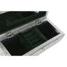 Scatola-Portagioie Home ESPRIT Verde Argentato Legno Alluminio 22,5 x 10 x 6,5 cm