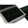 Scatola-Portagioie Home ESPRIT Verde Argentato Legno Alluminio 22,5 x 17,5 x 7,6 cm