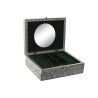 Scatola-Portagioie Home ESPRIT Verde Argentato Legno Alluminio 22,5 x 17,5 x 7,6 cm