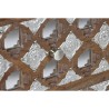 Cassettiera Home ESPRIT Marrone Nero Argentato Legno di mango Specchio Indiano 80 x 38 x 80 cm