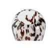 Vaso Home ESPRIT Bianco Marrone Cristallo Moderno 15,5 X 15,5 X 24,5 cm