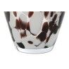 Vaso Home ESPRIT Bianco Marrone Cristallo Moderno 15,5 X 15,5 X 24,5 cm