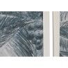 Quadro Home ESPRIT Azzurro Bianco Palme Mediterraneo 80 x 2 x 60 cm (2 Unità)
