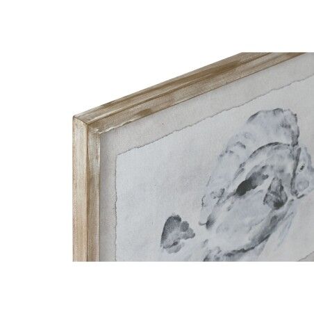 Quadro Home ESPRIT Grigio Pesce (4 Unità)