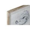 Quadro Home ESPRIT Grigio Pesce (4 Unità)