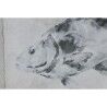 Quadro Home ESPRIT Grigio Pesce (4 Unità)